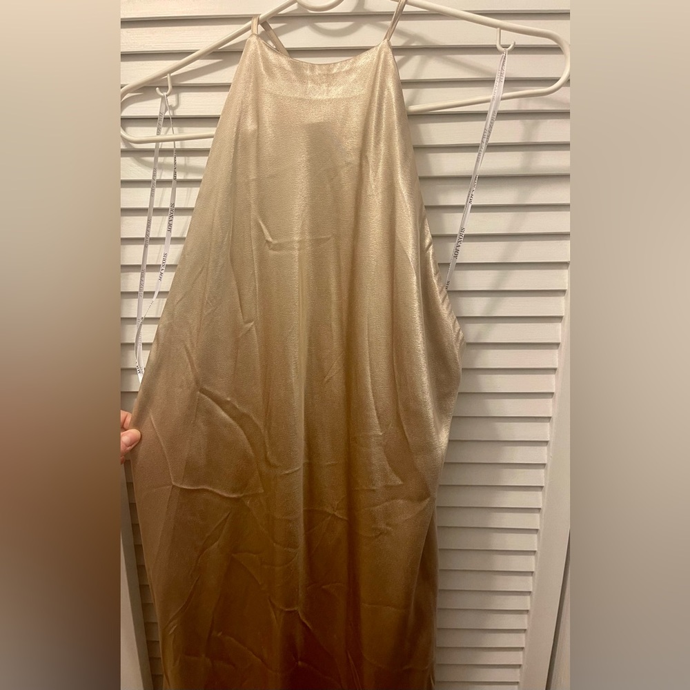 Shona Joy Angelica Midi Dress in Gold